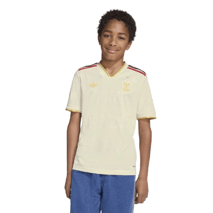 Conjunto Flamengo Infantil Manto 3 Adidas 2025