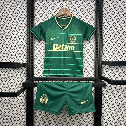 Conjunto Infantil Sporting away 24/25