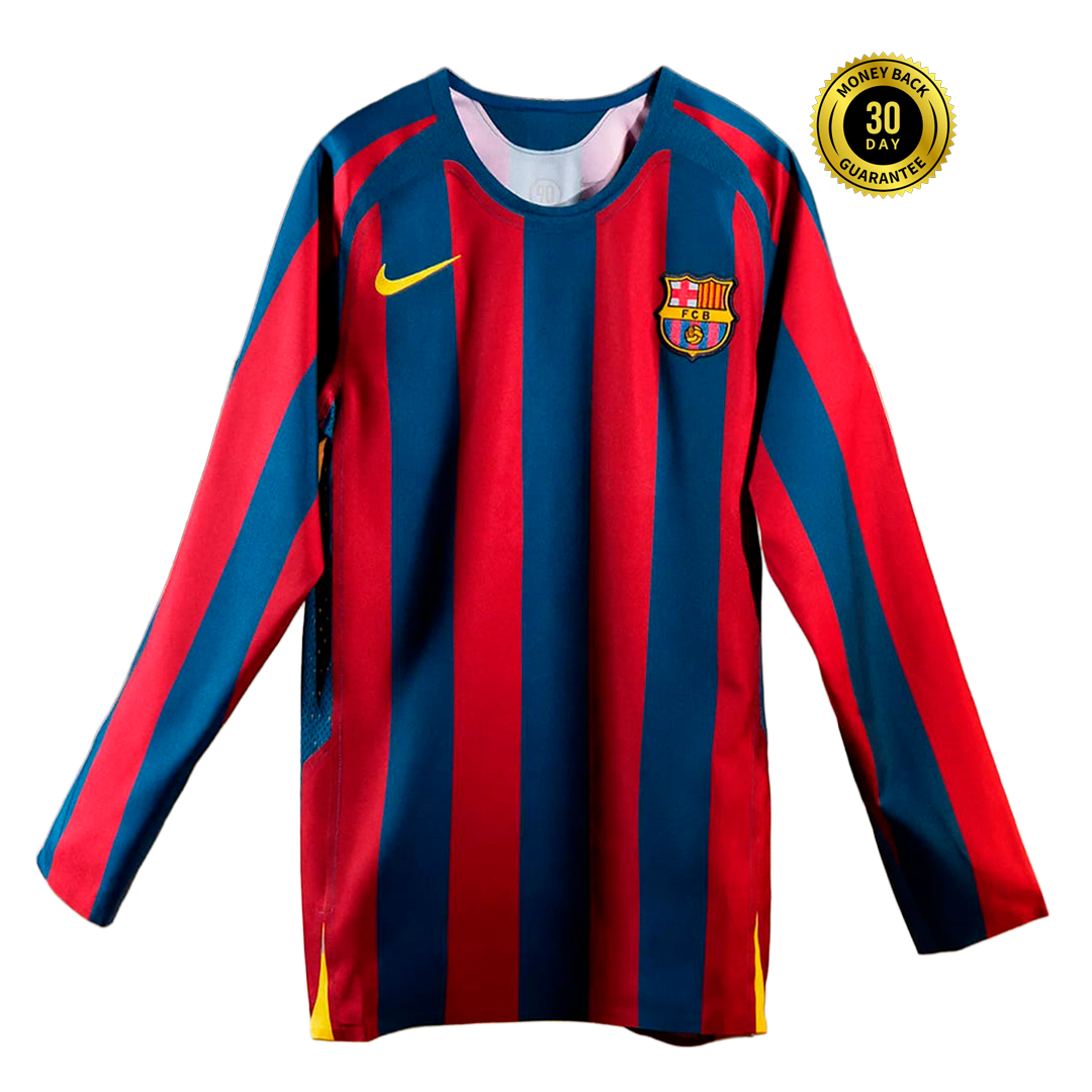 FC Barcelona 2005/06 Retro Long Sleeve Jersey