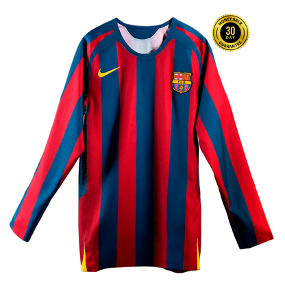 FC Barcelona 2005/06 Retro Long Sleeve Jersey