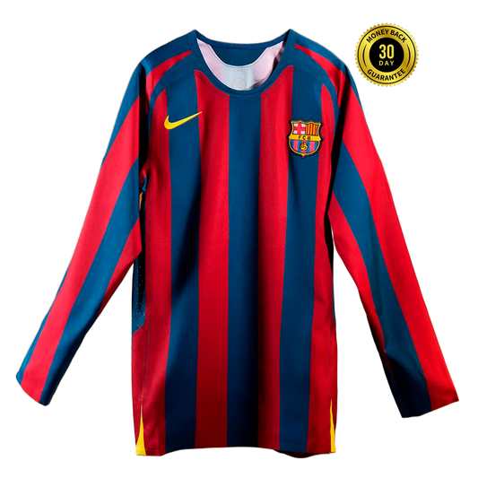 FC Barcelona 2005/06 Retro Long Sleeve Jersey