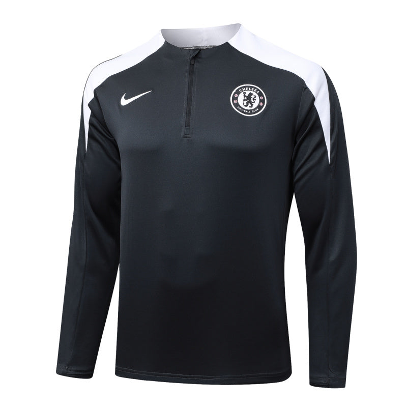 Chelsea Pre-Match Black Tracksuit 25/26