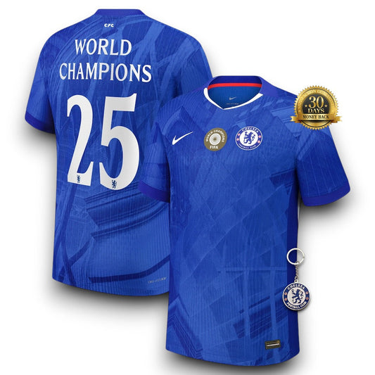 Chelsea Home Jersey 25/26 with World Champions 25 printing