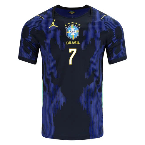 Brazil Away Blue - #Vini Jr. #7 Brasil Fan Version World Cup 2026